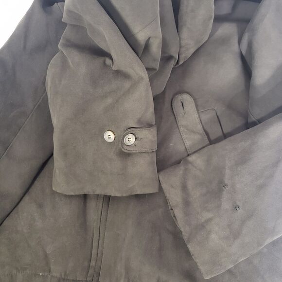 Free Country Mens Jacket Size XL Green Faux Suede Bomber Full Zip Lined Pockets - Picture 9 of 11